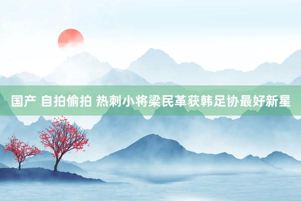 国产 自拍偷拍 热刺小将梁民革获韩足协最好新星